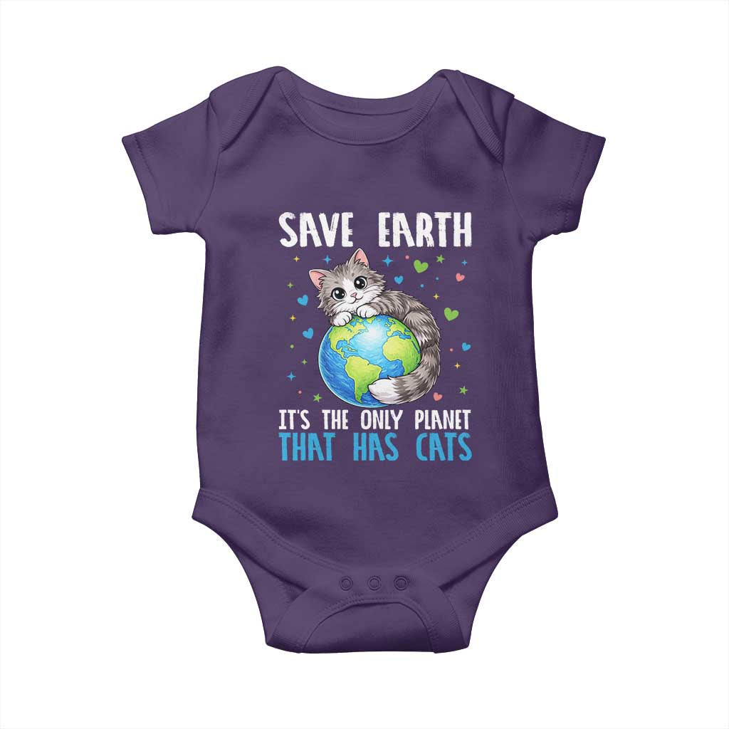 Earth Day Baby Onesie Save Earth Its The Only Planet With Cats