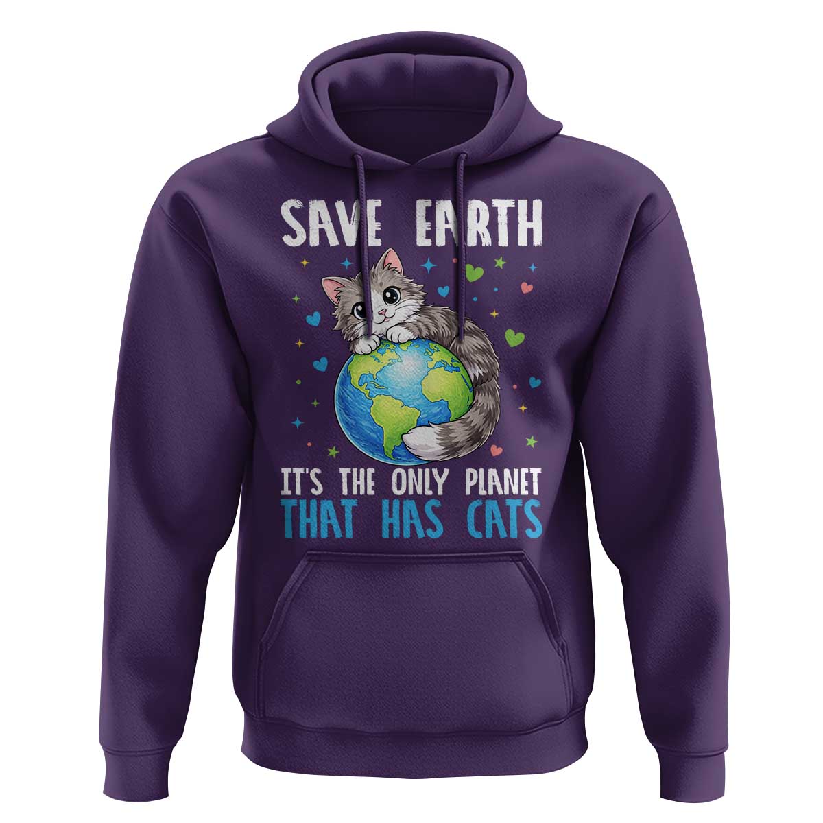 Earth Day Hoodie Save Earth Its The Only Planet With Cats