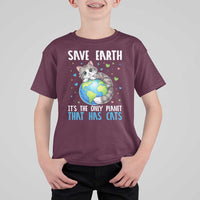 Earth Day T Shirt For Kid Save Earth Its The Only Planet With Cats