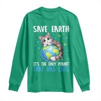 Earth Day Long Sleeve Shirt Save Earth Its The Only Planet With Cats