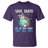 Earth Day T Shirt Save Earth Its The Only Planet With Cats