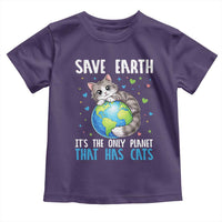 Earth Day Toddler T Shirt Save Earth Its The Only Planet With Cats