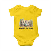 Earth Day Cat Lover Baby Onesie Paws For The Planet