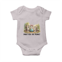 Earth Day Cat Lover Baby Onesie Paws For The Planet