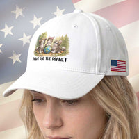 Earth Day Cat Lover Baseball Cap Paws For The Planet