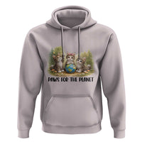 Earth Day Cat Lover Hoodie Paws For The Planet