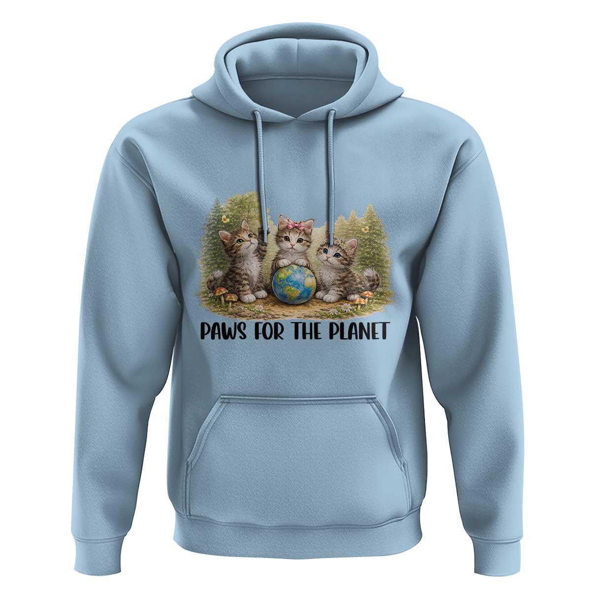 Earth Day Cat Lover Hoodie Paws For The Planet