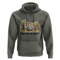 Earth Day Cat Lover Hoodie Paws For The Planet