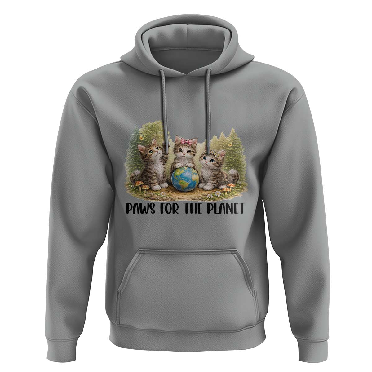 Earth Day Cat Lover Hoodie Paws For The Planet