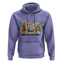 Earth Day Cat Lover Hoodie Paws For The Planet