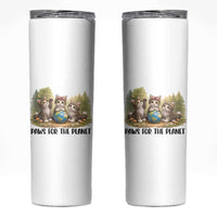 Earth Day Cat Lover Skinny Tumbler Paws For The Planet