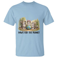 Earth Day Cat Lover T Shirt Paws For The Planet