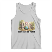 Earth Day Cat Lover Tank Top Paws For The Planet