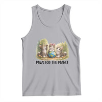 Earth Day Cat Lover Tank Top Paws For The Planet