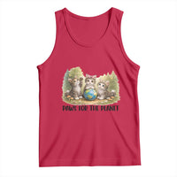 Earth Day Cat Lover Tank Top Paws For The Planet