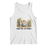 Earth Day Cat Lover Tank Top Paws For The Planet