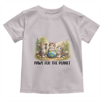 Earth Day Cat Lover Toddler T Shirt Paws For The Planet