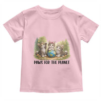 Earth Day Cat Lover Toddler T Shirt Paws For The Planet