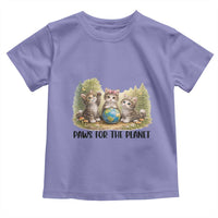 Earth Day Cat Lover Toddler T Shirt Paws For The Planet