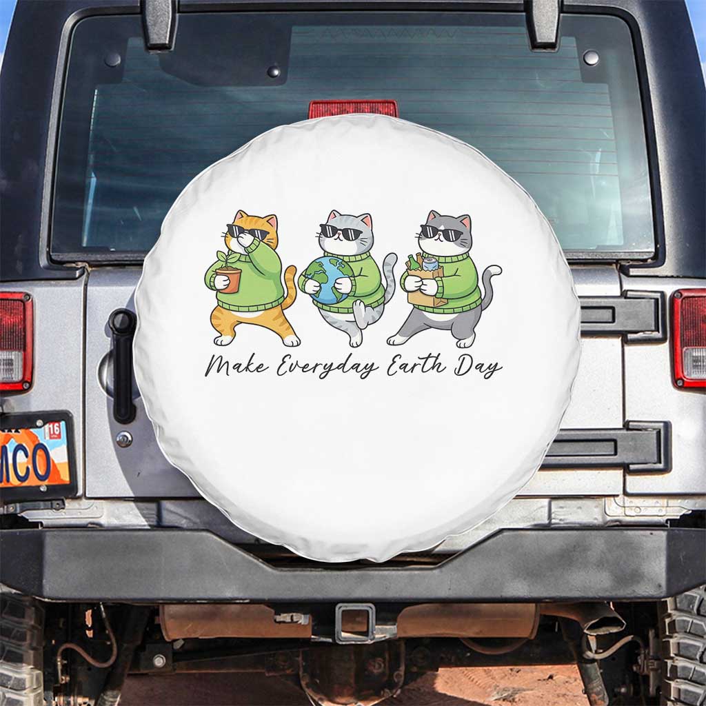 Make Everyday Earth Day Spare Tire Cover Eco Friendly Cat Lover