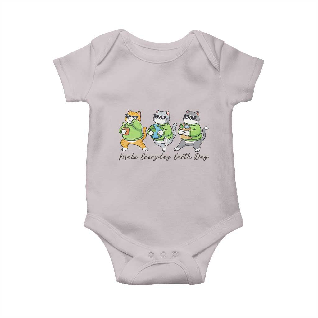 Make Everyday Earth Day Baby Onesie Eco Friendly Cat Lover