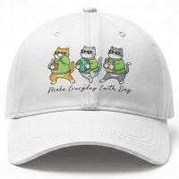 Make Everyday Earth Day Baseball Cap Eco Friendly Cat Lover
