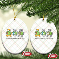 Make Everyday Earth Day Ceramic Ornament Eco Friendly Cat Lover