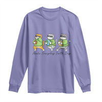 Make Everyday Earth Day Long Sleeve Shirt Eco Friendly Cat Lover
