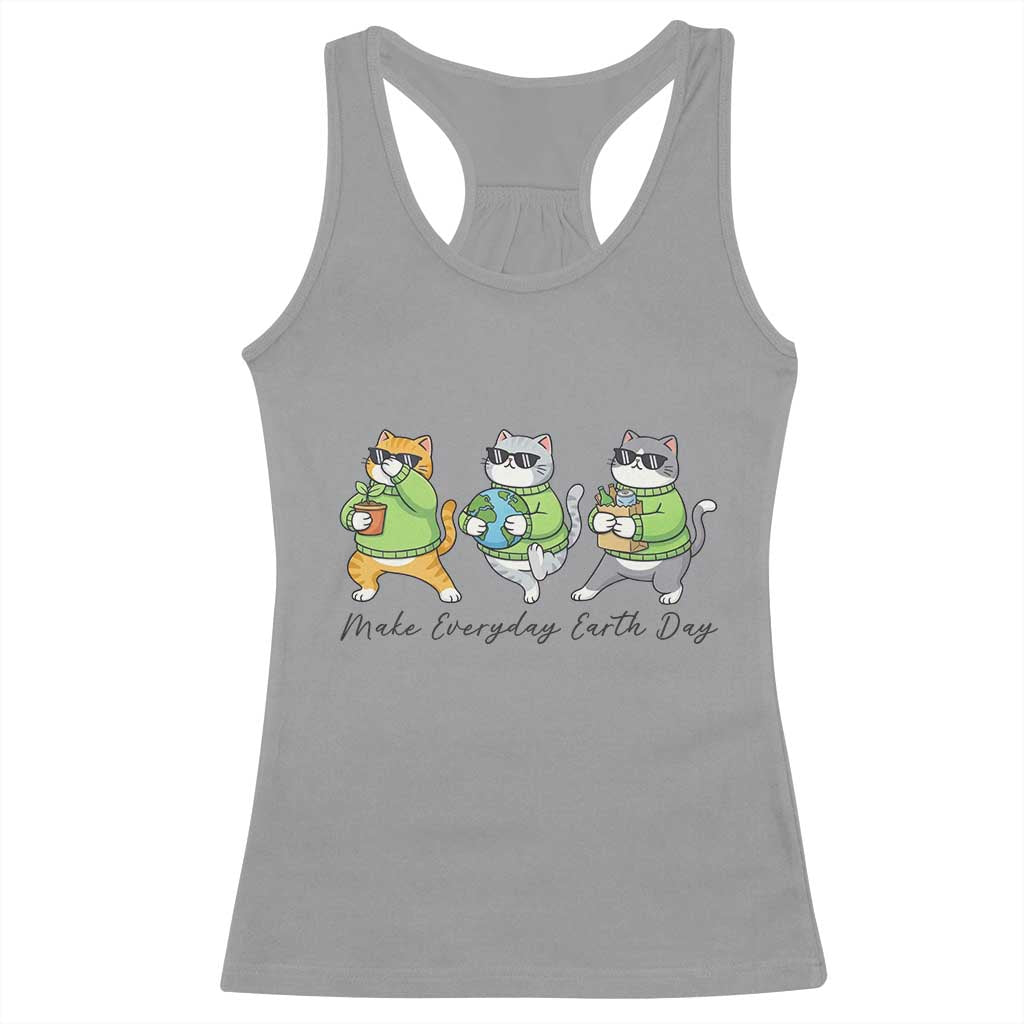 Make Everyday Earth Day Racerback Tank Top Eco Friendly Cat Lover