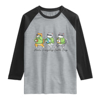 Make Everyday Earth Day Raglan Shirt Eco Friendly Cat Lover