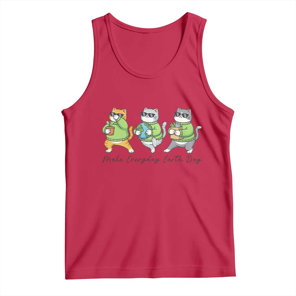 Make Everyday Earth Day Tank Top Eco Friendly Cat Lover