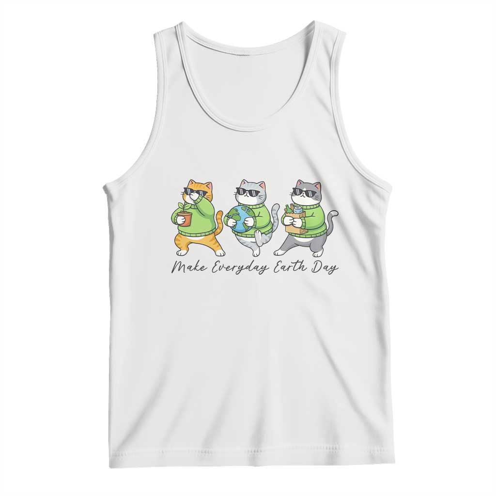 Make Everyday Earth Day Tank Top Eco Friendly Cat Lover