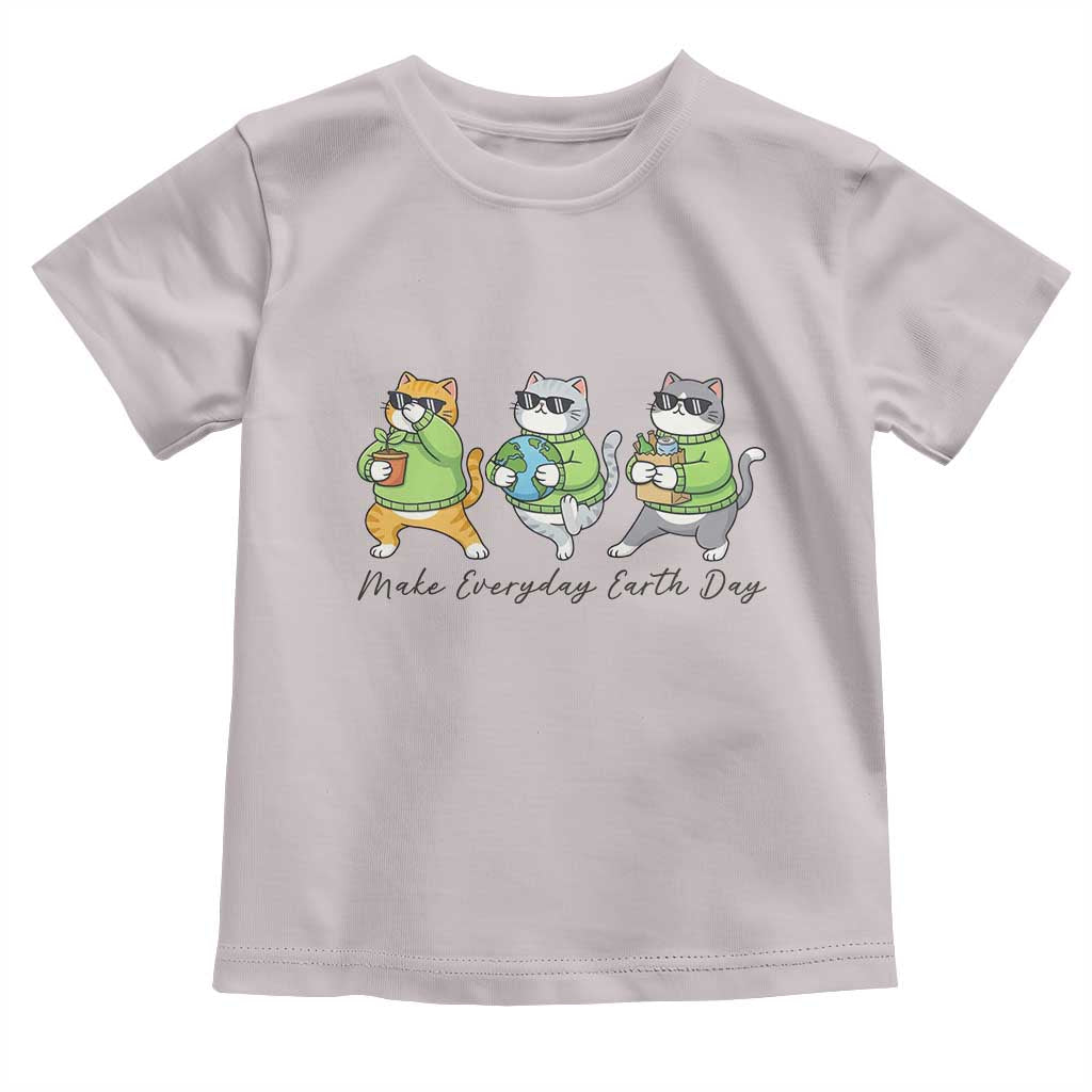 Make Everyday Earth Day Toddler T Shirt Eco Friendly Cat Lover