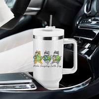 Make Everyday Earth Day Tumbler With Handle Eco Friendly Cat Lover