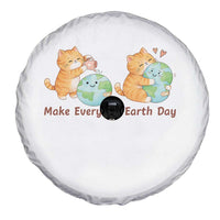 Make Everyday Earth Day Spare Tire Cover Cute Cat Healing Planet Earth