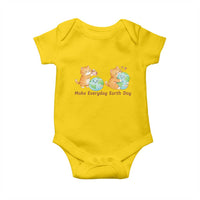 Make Everyday Earth Day Baby Onesie Cute Cat Healing Planet Earth