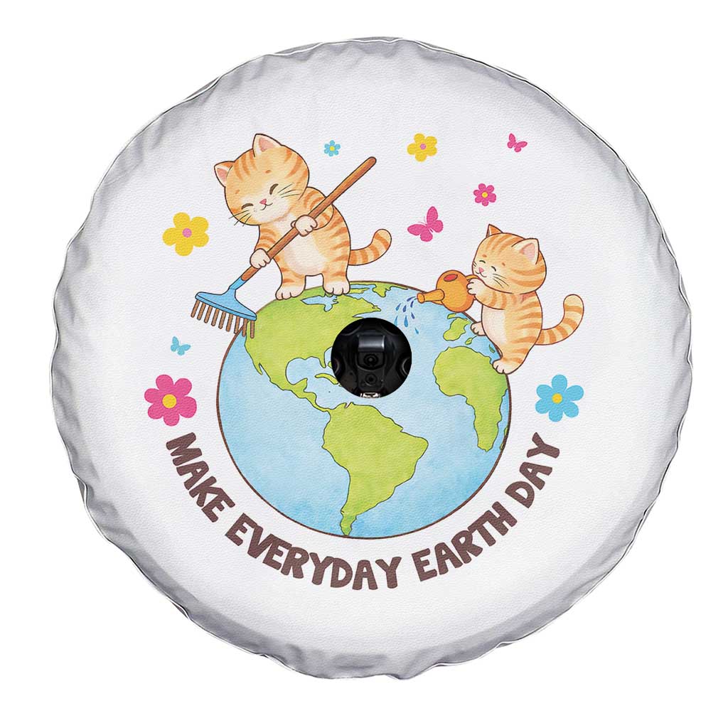 Make Everyday Earth Day Spare Tire Cover Funny Cat Lover Gift