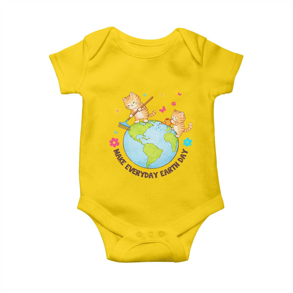 Make Everyday Earth Day Baby Onesie Funny Cat Lover Gift