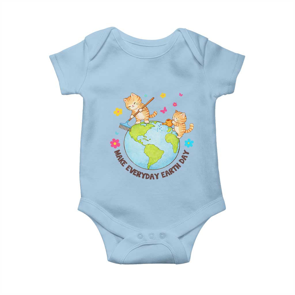 Make Everyday Earth Day Baby Onesie Funny Cat Lover Gift