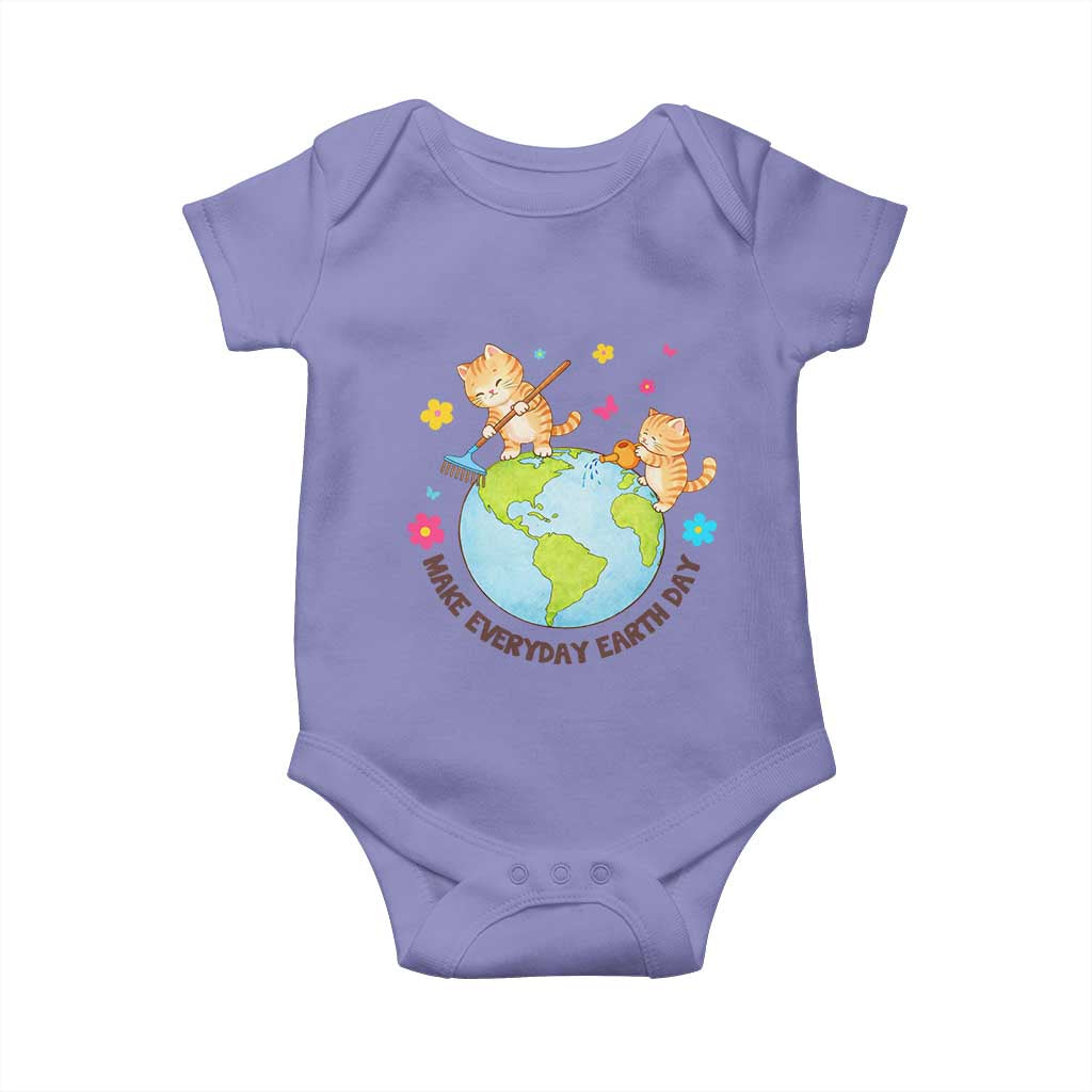 Make Everyday Earth Day Baby Onesie Funny Cat Lover Gift