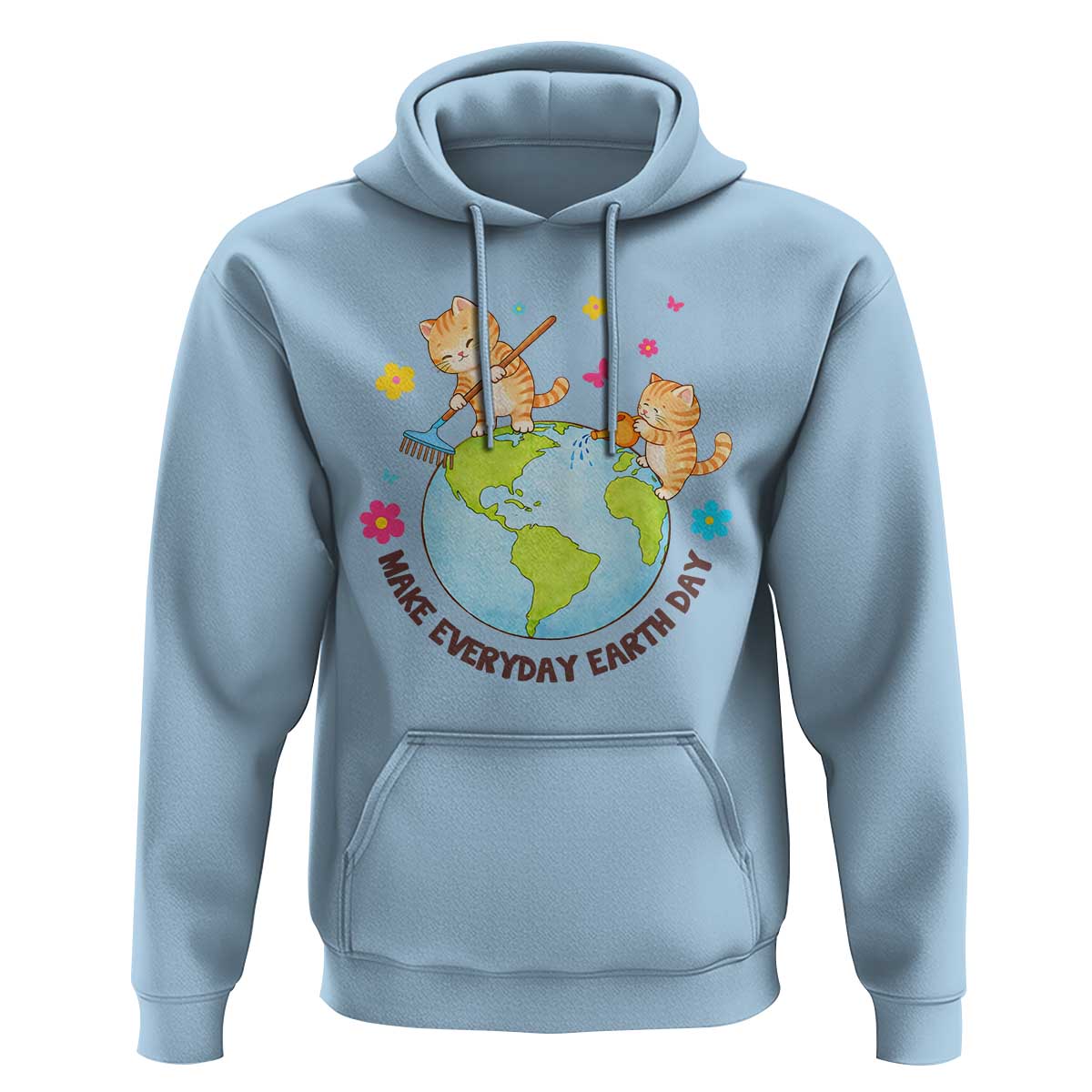 Make Everyday Earth Day Hoodie Funny Cat Lover Gift