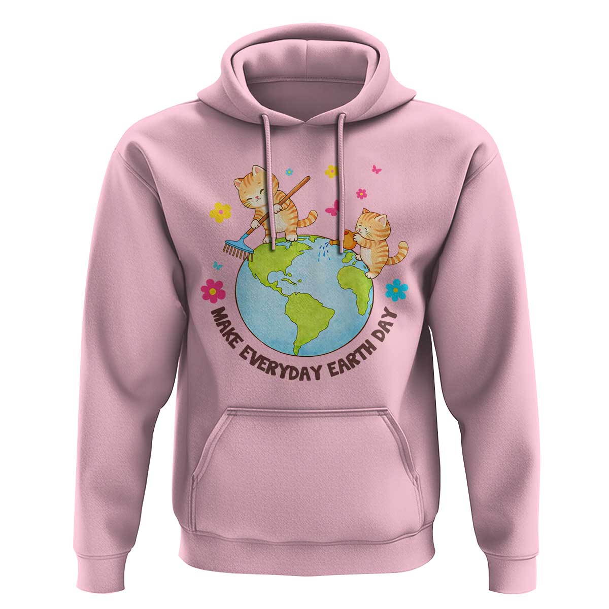 Make Everyday Earth Day Hoodie Funny Cat Lover Gift