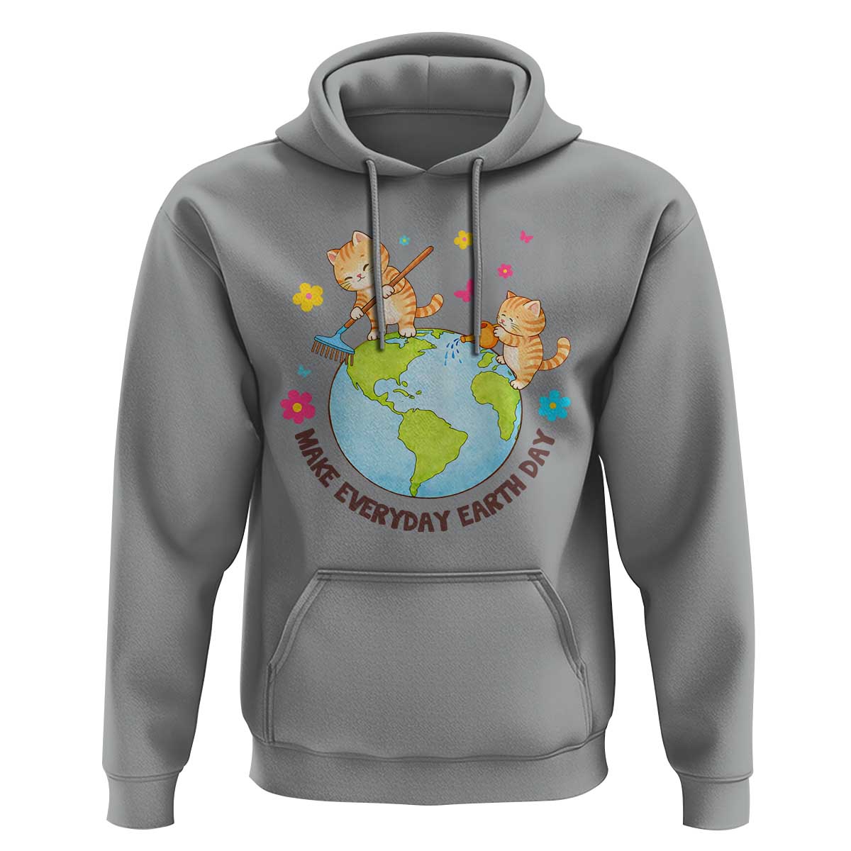 Make Everyday Earth Day Hoodie Funny Cat Lover Gift