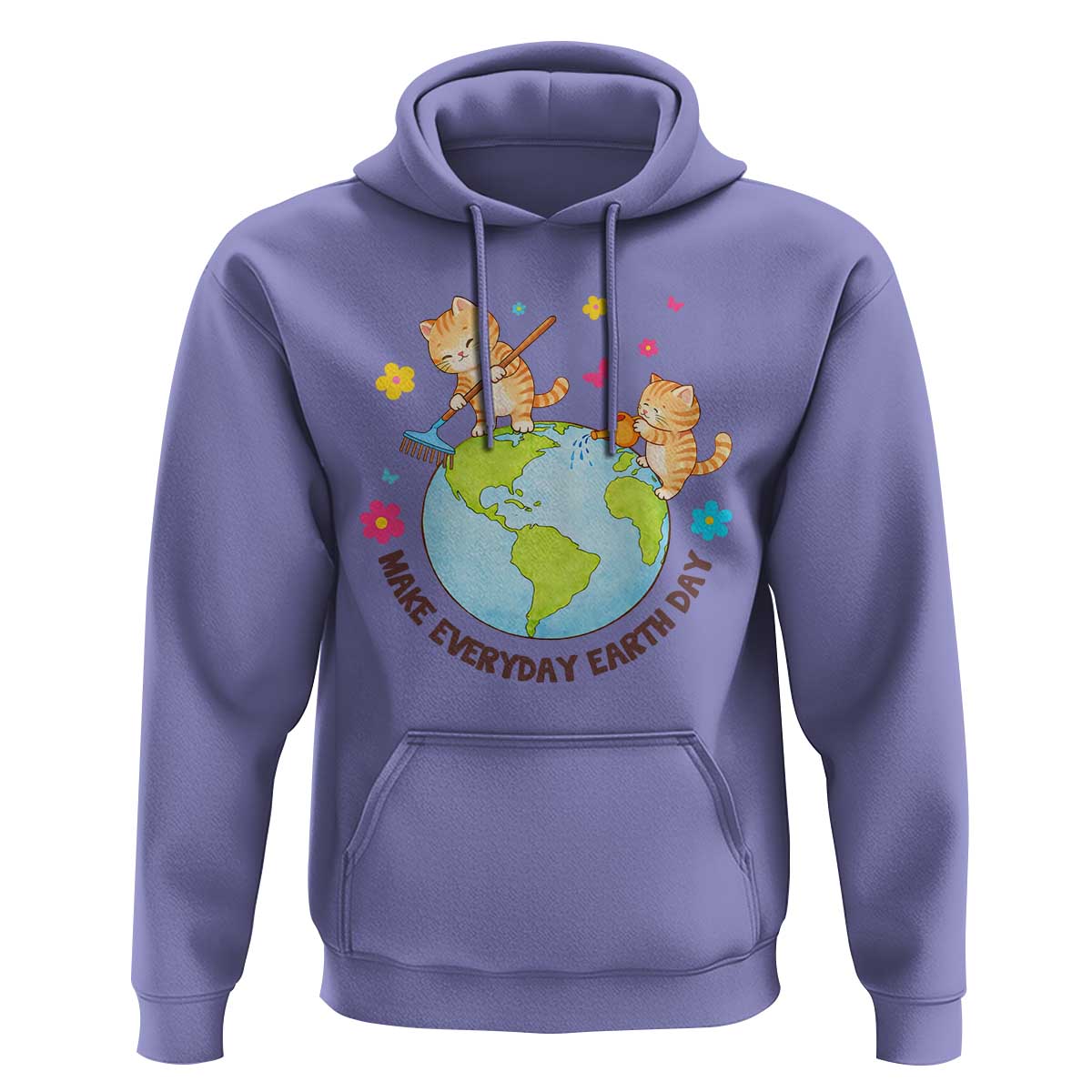 Make Everyday Earth Day Hoodie Funny Cat Lover Gift