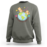 Make Everyday Earth Day Sweatshirt Funny Cat Lover Gift