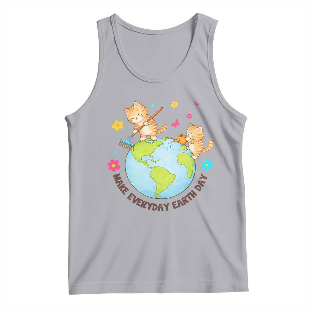 Make Everyday Earth Day Tank Top Funny Cat Lover Gift