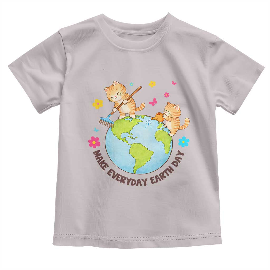 Make Everyday Earth Day Toddler T Shirt Funny Cat Lover Gift