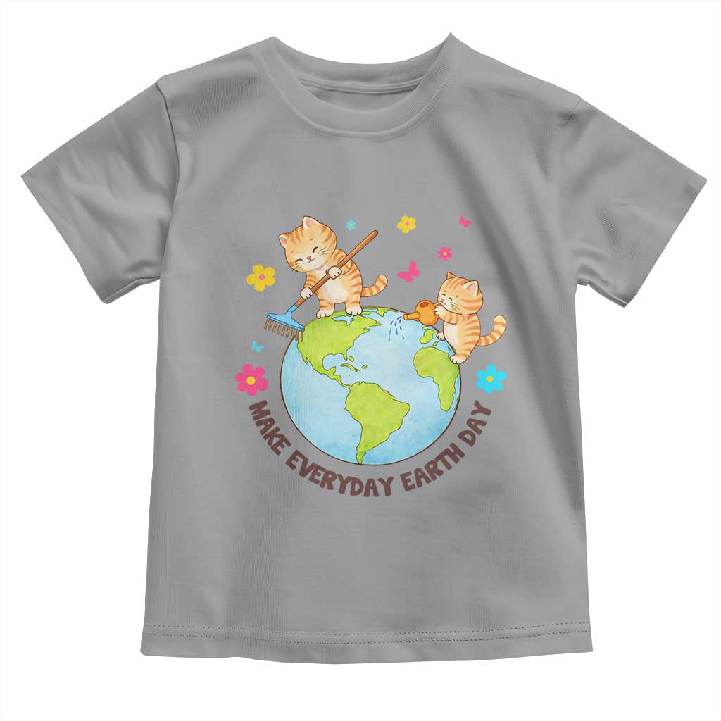 Make Everyday Earth Day Toddler T Shirt Funny Cat Lover Gift