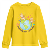Make Everyday Earth Day Youth Sweatshirt Funny Cat Lover Gift