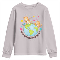Make Everyday Earth Day Youth Sweatshirt Funny Cat Lover Gift